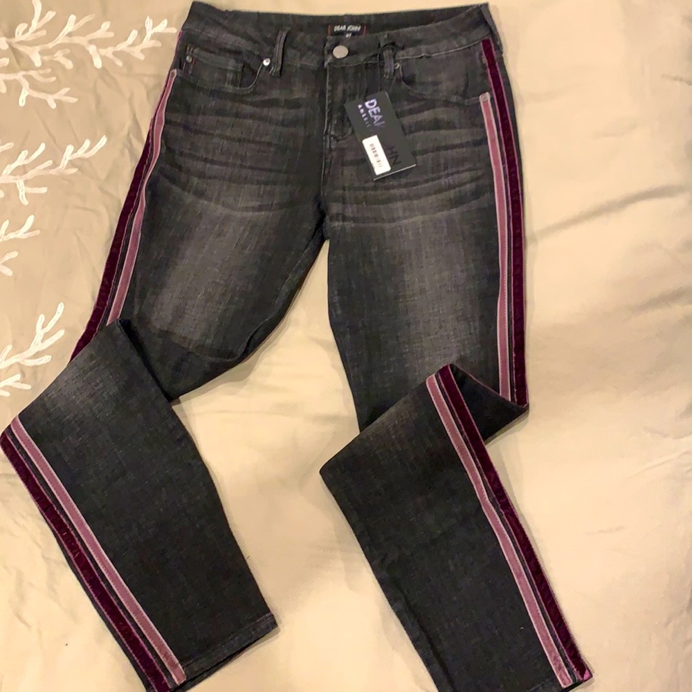 Dear John Honor Joyrich comfort skinny w/ velvet side accents
